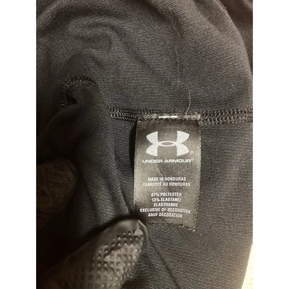 Youth Under Armour Fitted Coldgear Long Sleeved‎ Mock  Black/red YXL